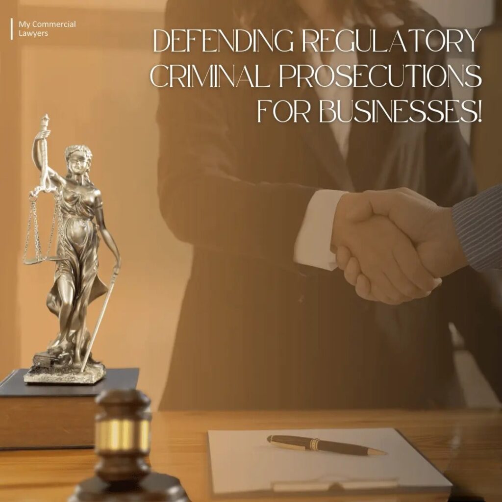 Legal defence against regulatory prosecutions for businesses.