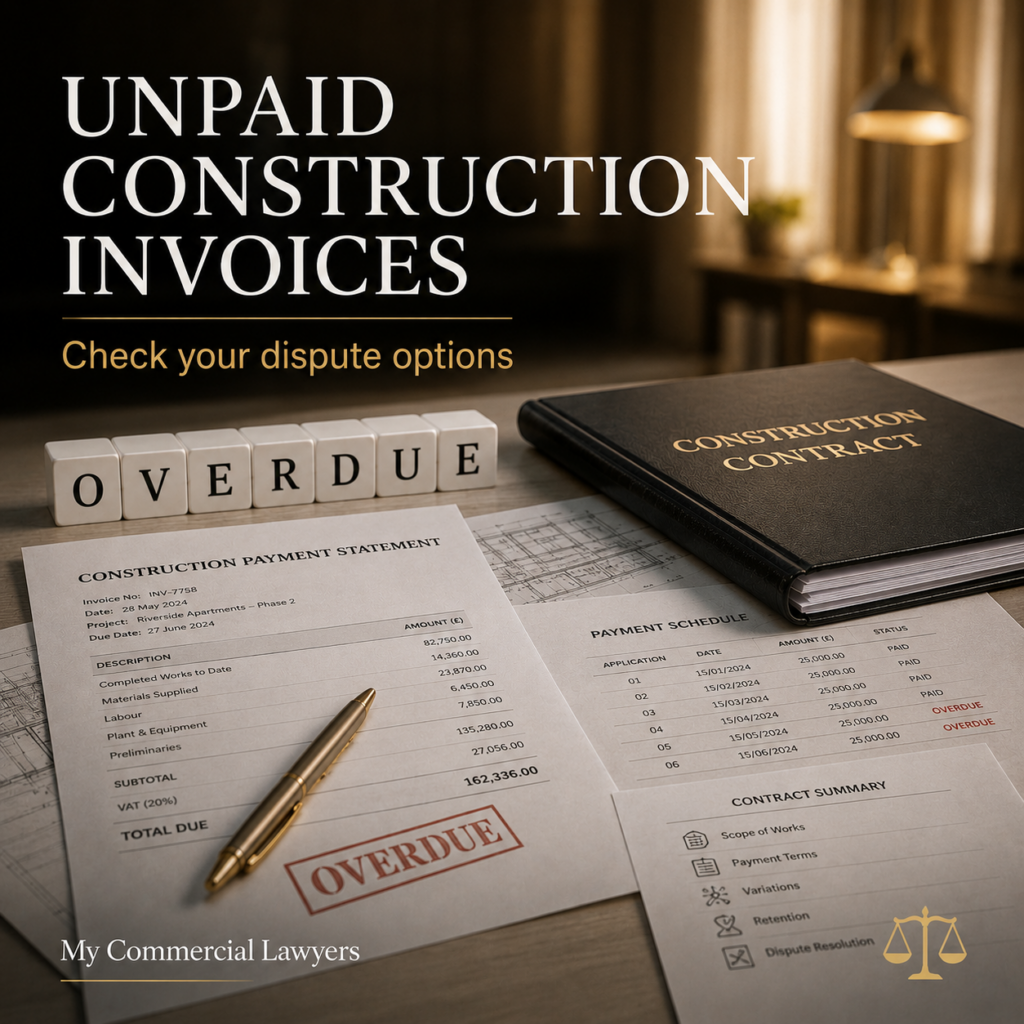 Unpaid Construction Invoices